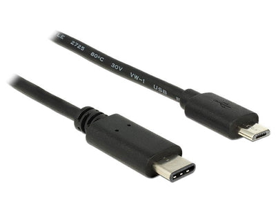 Delock 83602 USB Cable C - Micro-b M/M 1.00M Black — image 1