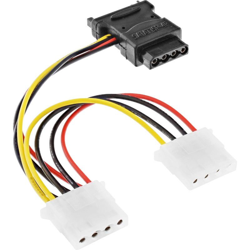 Inline Cable Power SATA SATA Female a 3X Molex Male 4 Pines 0,15M