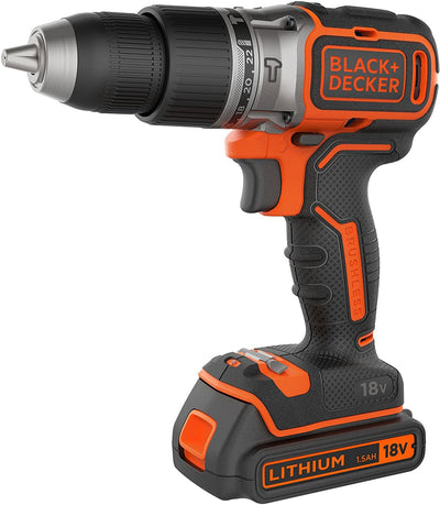 Drill Impacto With Battery BL188KB, 18VOLT Black / Orange Case 2 Batteries Ión Litio (1.5AH) — image 1