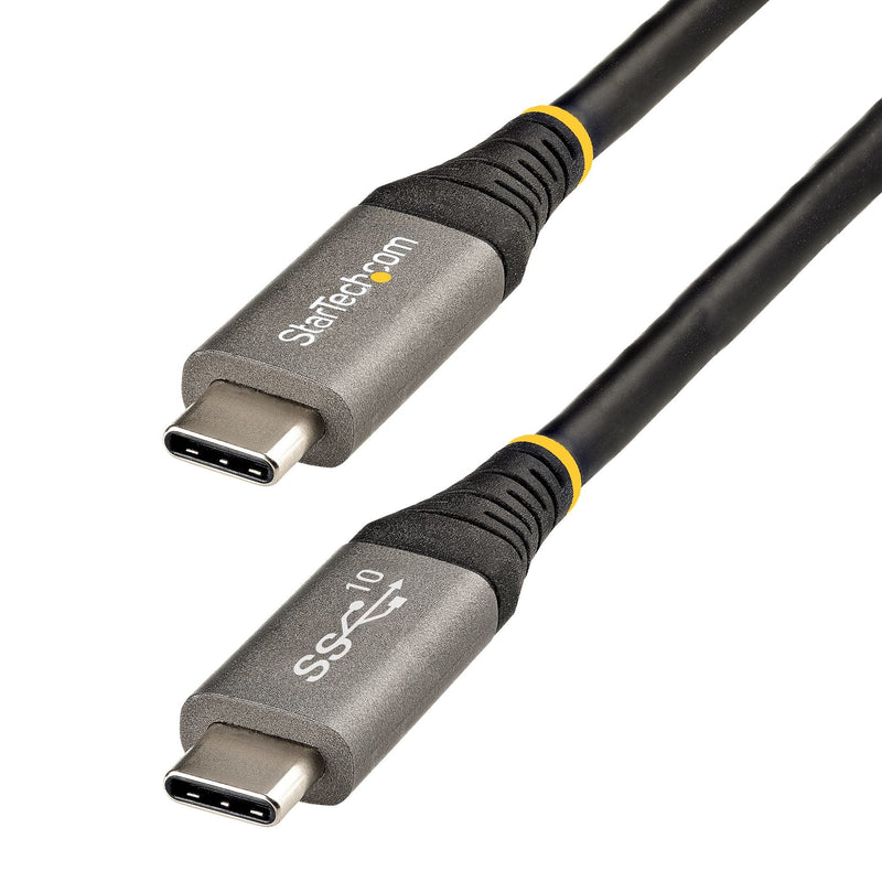 StarTech USB Cable Type-c Certificado Usb-if 1M USB 3.1/3.2 Gen 2 Pd 100W (5A), Modo Alt DP 1M