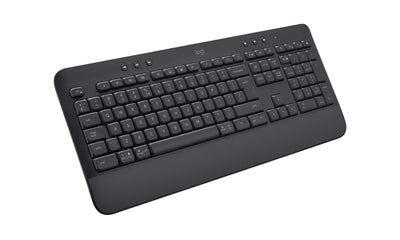Logitech Signature K650 Wireless Keyboard Bluetooth 5.1 QWERTY Internacional Ee. Uu. Graphite — image 1