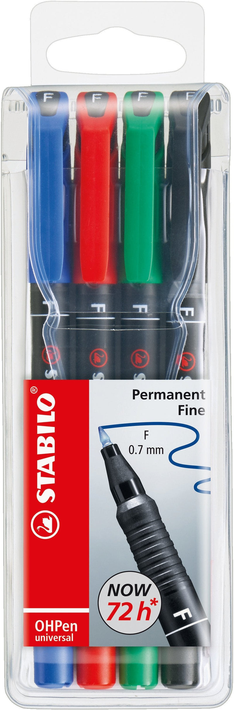 Stabilo Markers Permanentes Ohpen Punta Fina Case 4 C/Surtidos