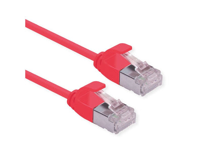 Roline U FTP Datacenter Network Cable CAT.6A (class Ea), Lsoh, Slim, Red 0,5M — image 1