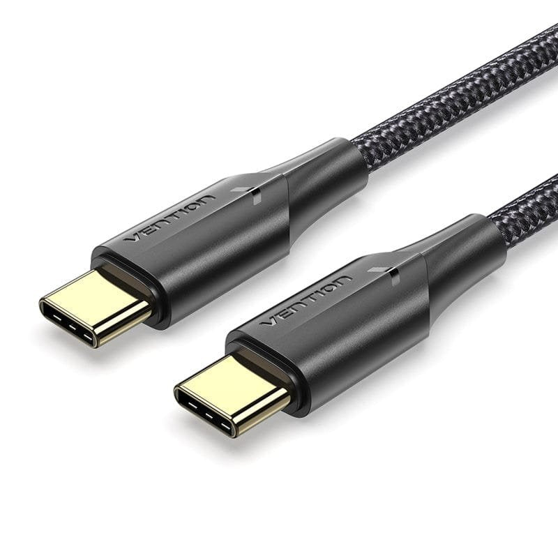Vention USB Cable 2.0 Type-c 3A Taubg USB Type-c Male USB Type-c Male Up To 60W 480Mbps 1.5M Black