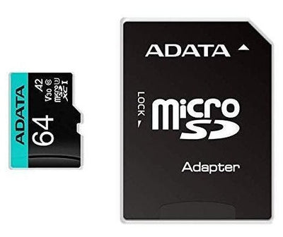 ADATA 64GB Micro Sdxc Uhs-i U3 V30S A2 + Adapter — image 1