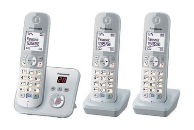 Panasonic Phone KX-TG6823 Dect Identificador Llamadas Silver White — image 1