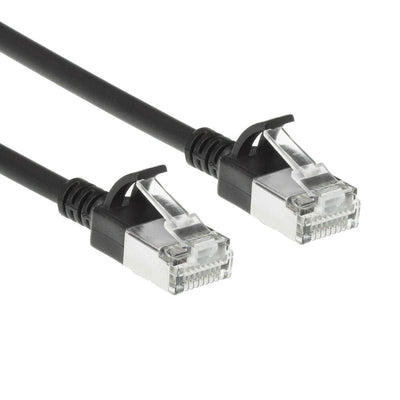 Black 5 Meters Lszh S FTP CAT.7 Slimline Patch Cable Snagless With RJ45 Connectors — image 1