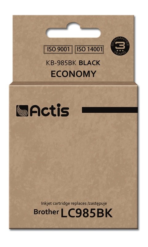 Actis Ink KB-985BK (reemplazo Brother LC985BK - Standard - 28ML - Black — image 1
