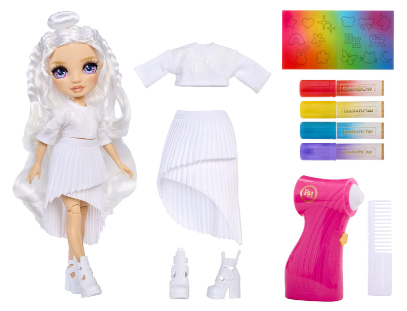 Mga Entertainment Rainbow High Air Brush & Create - Ojos Morados, Muñeca 543350-EUC