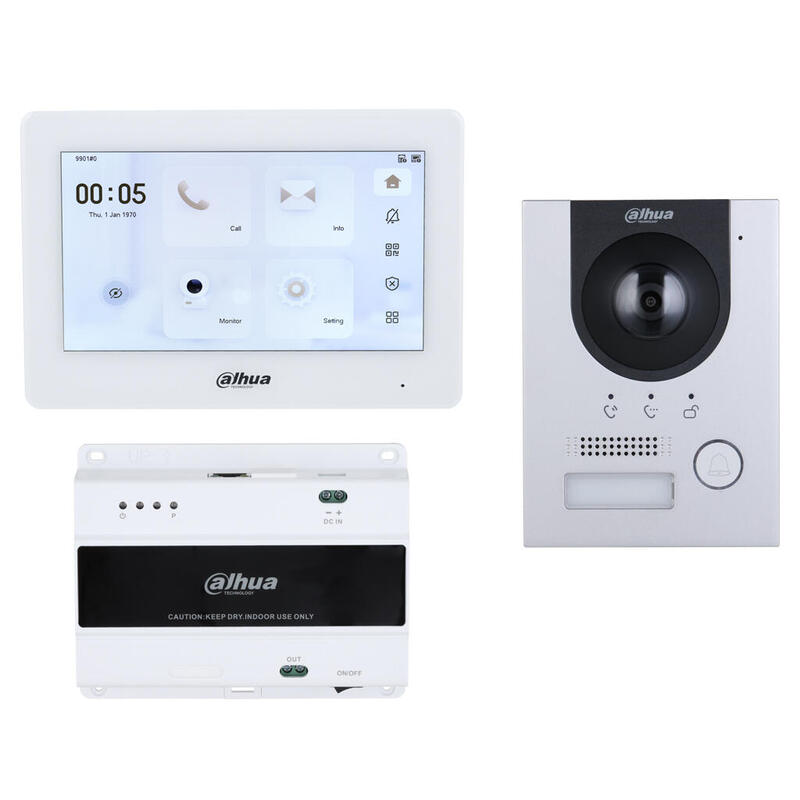 Dahua KTD01L-S3(S) Kit Video Doorbell 2-HILOS IP Outdoor Surface + Monitor Indoor