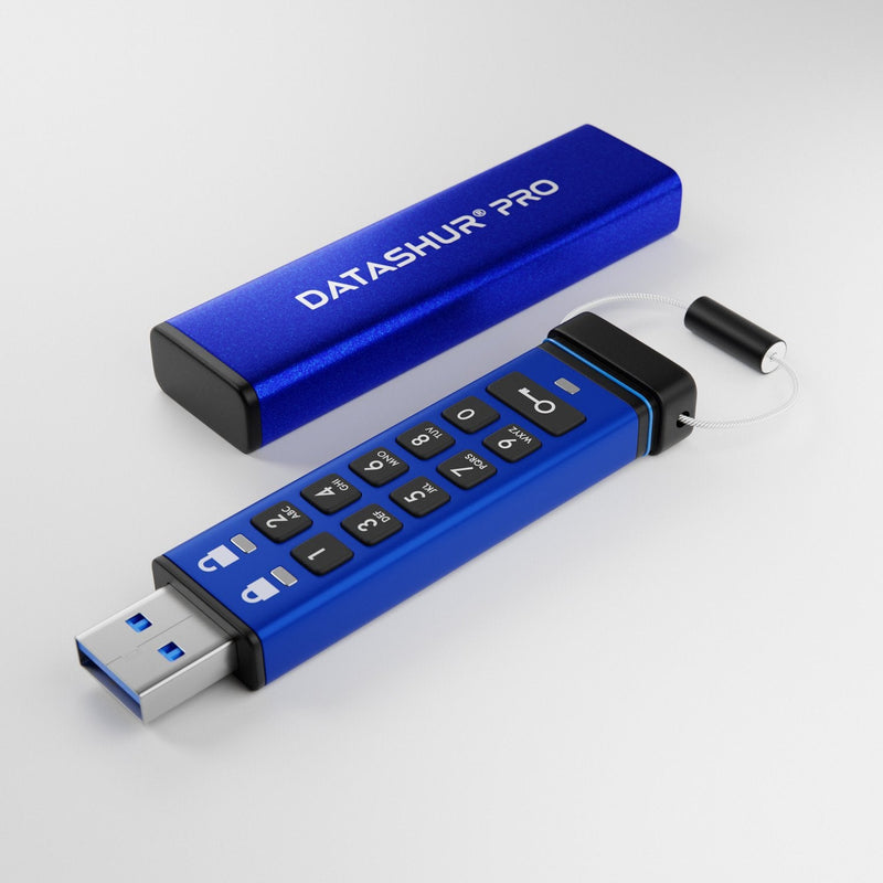Istorage USB Flash Unidad Datashur Pro Azul Negro 8GB