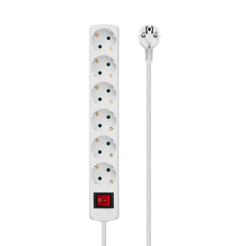 Microconnect Power Strip Power 6 Sockets With Switch 5M White — image 1