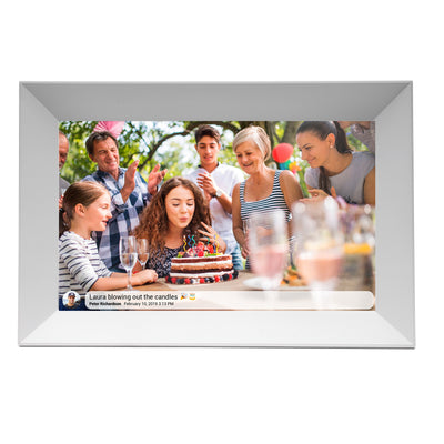 Denver Frame PFF-1063WHITE Fotográfico Digital White 25,6CM (10.1) Screen Touchscreen Wi-Fi — image 1