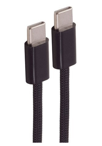 Shiverpeaks USB-C Cable Charging 2.0, 60W, Black Textil, 2,5M