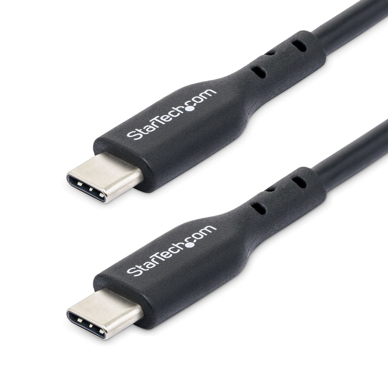 StarTech Cable .com 2M (6FT) USB C Charging, USB-C Cable USB 2.0 Type-c Laptop Charger Cord, 60W 3A Power Deli