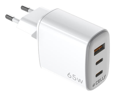Celly UPTC1USB2USBC65 Charger Dispositivo Mobile Phone Smartphone, Tableta, Phone White USB Indoor — image 1