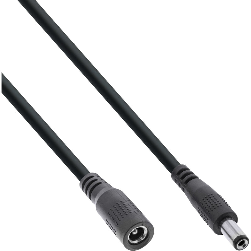 Inline Cable Extensión Cc , Plug Cc Male/Female 5,5X2,5MM, Awg 18, Black 3M