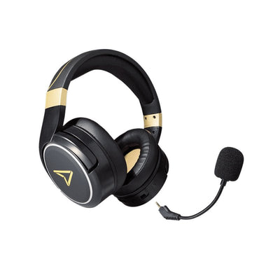 Headphones Lexip Metaltech Wireless And Alámbrico Set Black Oro — image 1