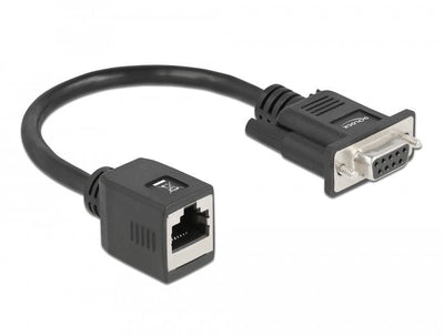 Delock Serie RS-232/422/485 Adapter DB9 Female a RJ45 Female — image 1