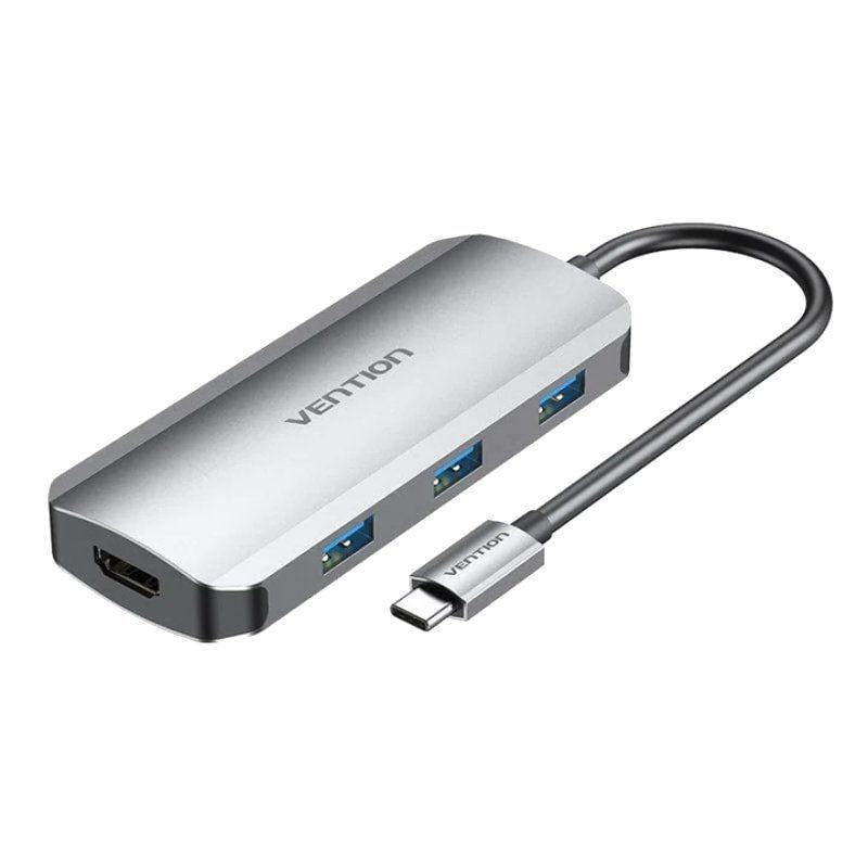 Vention Docking USB Type-c Todhb 1x HDMI 3x USB 1x USB Type-c Pd Grey