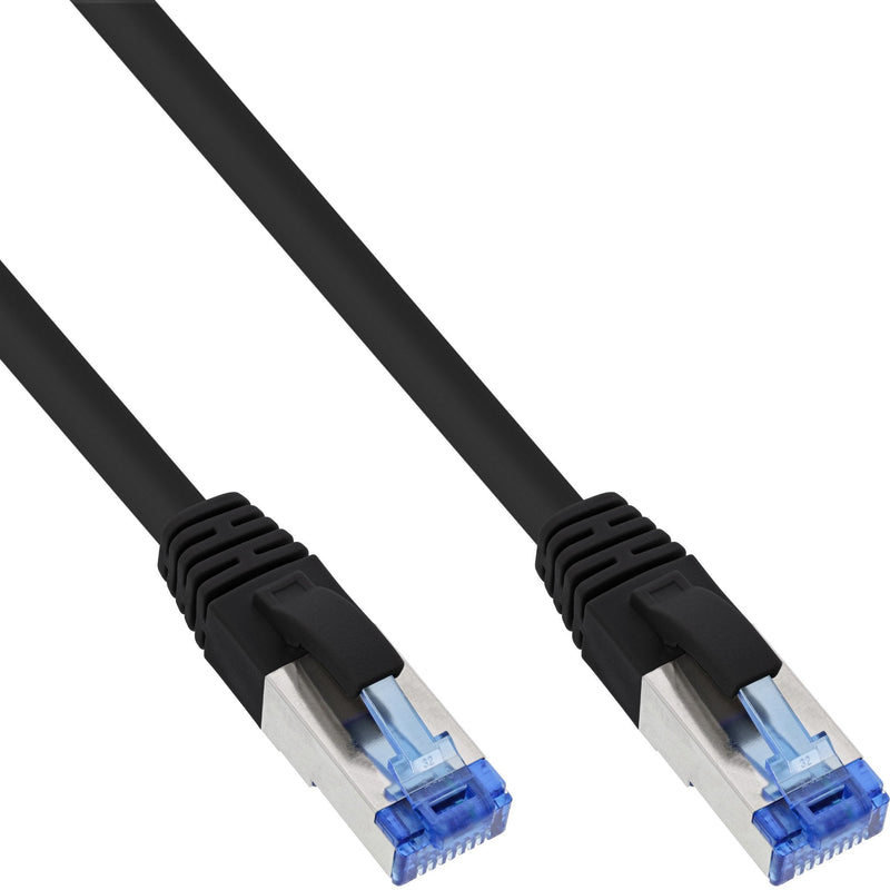 Inline® Network Cable S/FTP Pimf CAT.6A Halogen Free 500MHZ Black 0.5M
