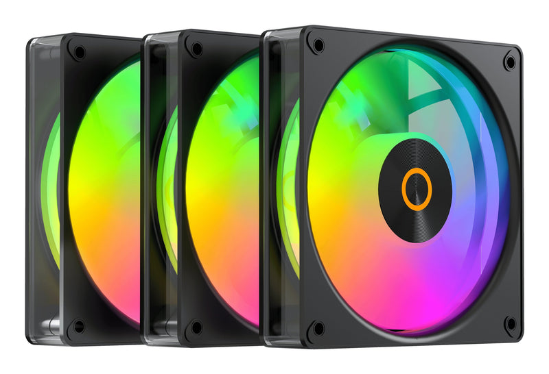 Ocypus Fan PC Gamma F12 Elite ARGB Black Pack 3, 120MM) GAMMA-F12-BK3AM00E-GL