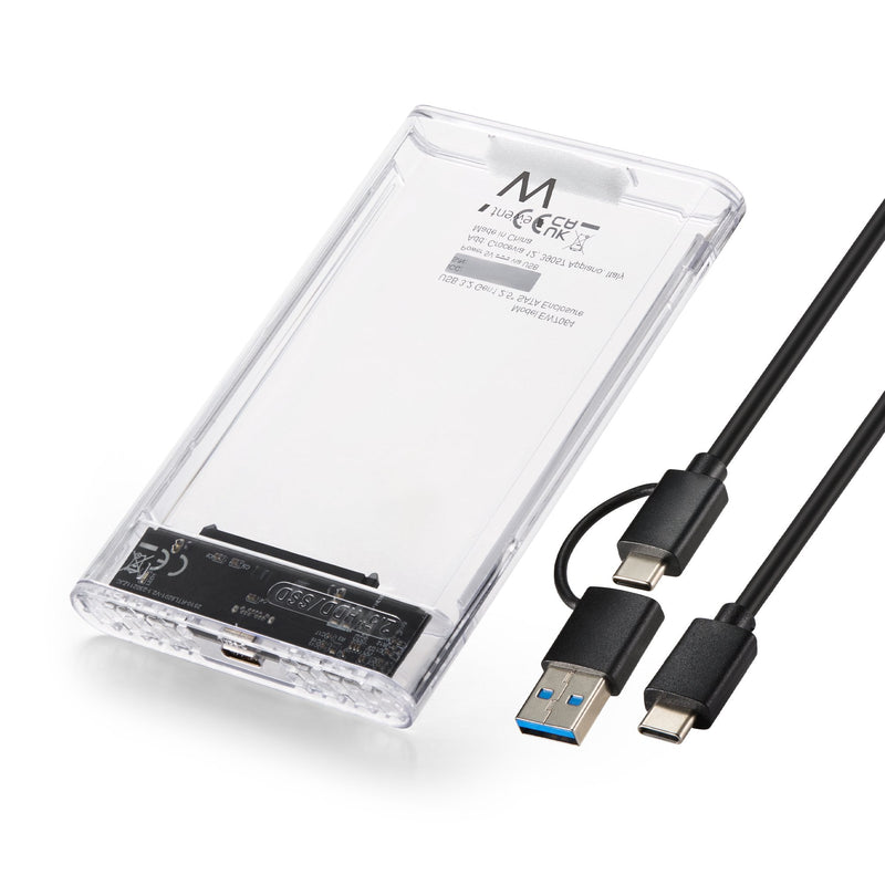 Ewent EW7064 Box External Hard Drive External Enclosure Unit Estado Sólido (SSD) Transparent 2.5