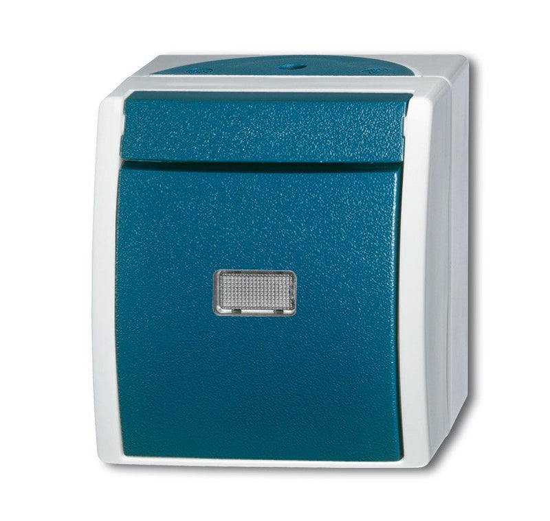 Busch Jaeger 2601 6WGL-53 Switch Tilting M.iluminación Ocean IP44 Grey Blue Verdoso
