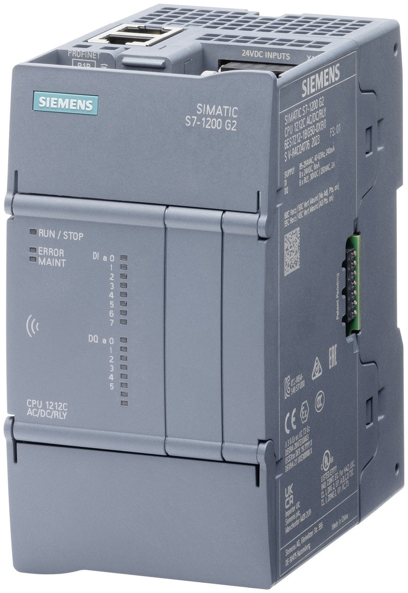 Siemens Simatic 6ES7212-1HG50-0XB0 S7-1200 G2 CPU 1212C DC Relé