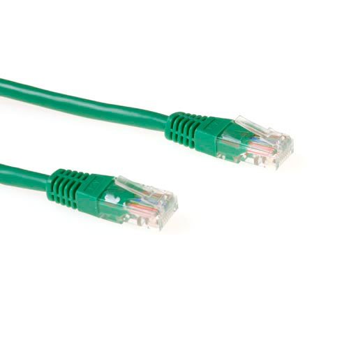 Green 10 Meter U UTP CAT.6 Patch Cable With RJ45 Connectors