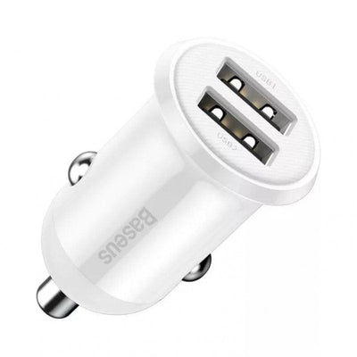 Baseus Car Charger Grain Pro Dual USB4.8A White (CCALLP-02) — image 1
