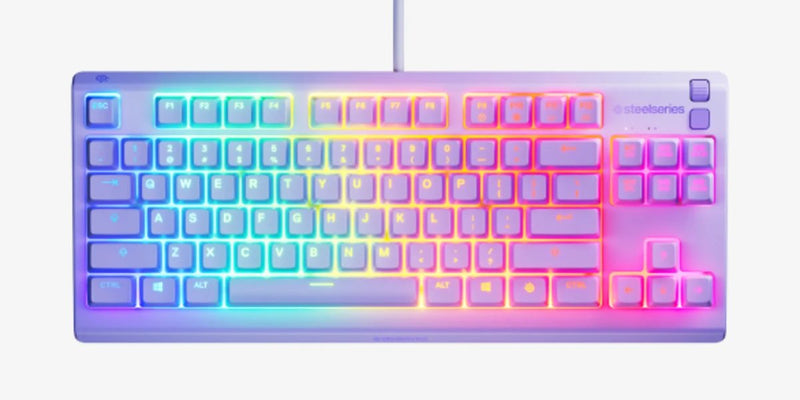 Steelseries Apex 3 Tkl - Us Keyboard Set USB English Ee. Uu. Lavanda