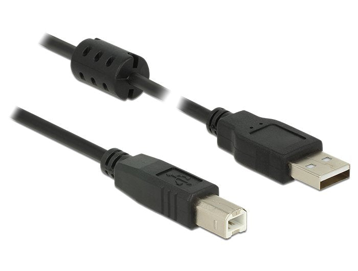 Delock 84896 USB Cable USB 2.0 1,5M USB a USB B Black
