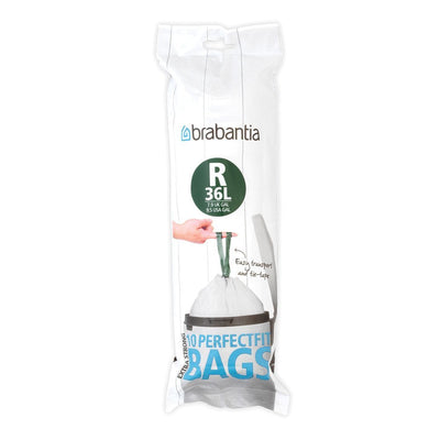Brabantia 115622 Bag Basura 36 L White 10 Pieces — image 1