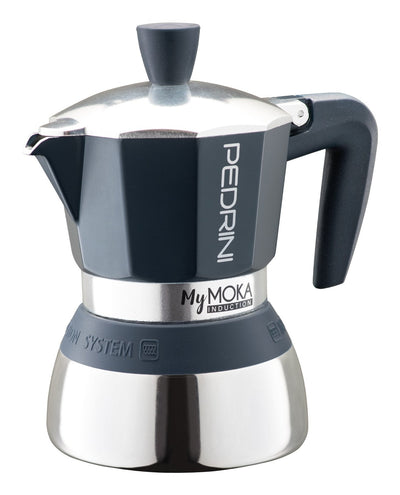 Pedrini Coffee Machine Italiana Mymoka Induction Brown Steel Inoxidable — image 1