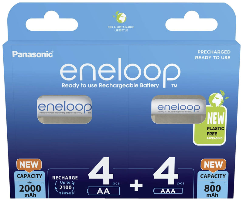 Panasonic Eneloop Combipack 4XAA + 4XAAA BK-KJMCDE44E