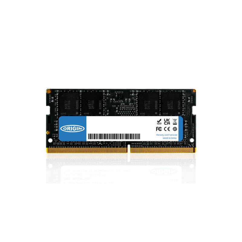 Origin Storage Memory 8GB DDR4-3200 SODIMM 1RX8 1.2V CL22 1 X 8GB 3200MHZ OM8G43200SO1RX8NE12