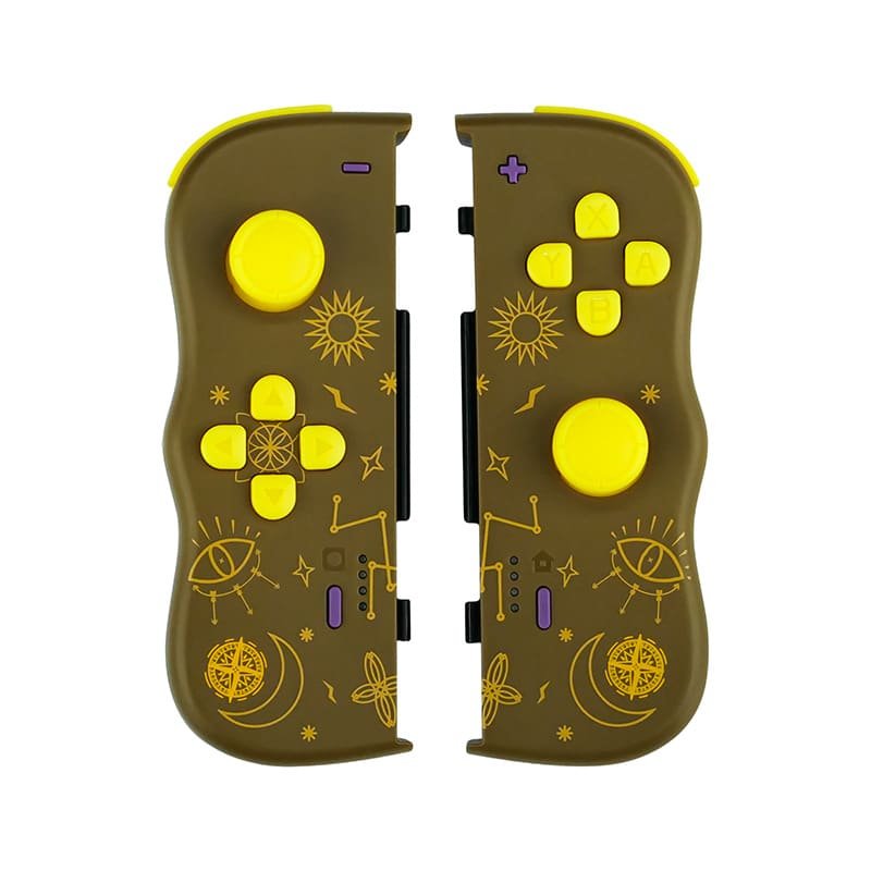 Lexip JVASWI00102 Controller And Wheel Brown Yellow Bluetooth Gamepad Analógico/Digital OLED