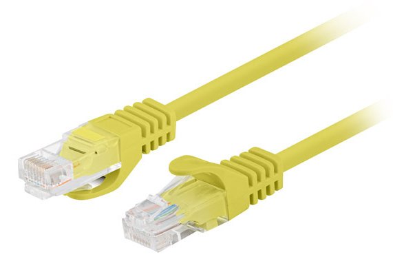 Lanberg Network Cable CAT.6 UTP 1.5M Yellow 10-PACK