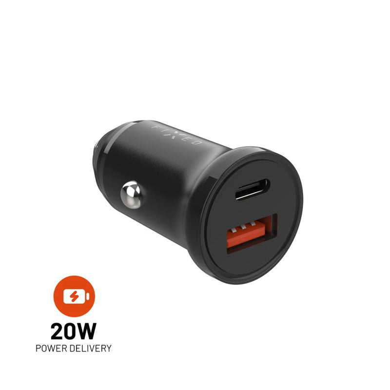 Car Charger USB-C Fixed USB 20W, Black