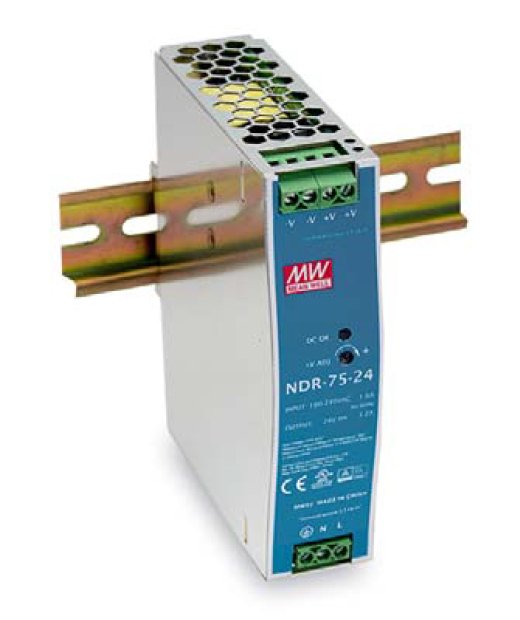 Levelone Industrial Power Supply 24VDC/ 75W + Carril Din Silver