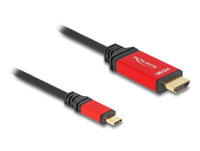 Delock 80095 USB Cable Type-c™ a HDMI (modo DP Alt) 8K 60 HZ With Función Hdr 1M Red