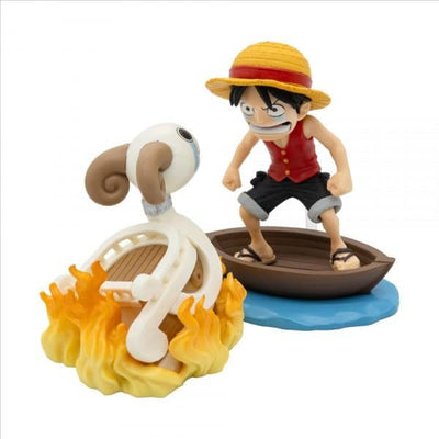 Figure Luffy & Going Merry Log Stories One Piece 8CM — image 1