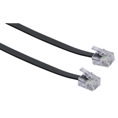 Schwaiger Cable Tae RJ11 - RJ11 6P4C 6M Black Flat — image 1