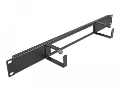 Delock 19 Patch Panel Gestión Cables With Opening And 2 Stands 1 U Black — image 1