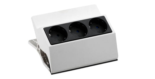 Bachmann Steckdosenleiste Peggy 3-FACH, Grey Oscuro/White 3.0M, Without Switch — image 1