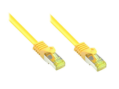 Good Connections Network Cable M. CAT.7 Rohcable Yellow 0,15M — image 1