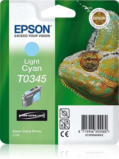 Epson Genuine Ink Cyan Claro Stylus Photo/2100 (T0345)