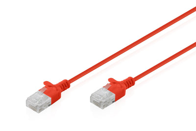 CAT.6 U-UTP Slim Network Cable, 1,5M, Red — image 1