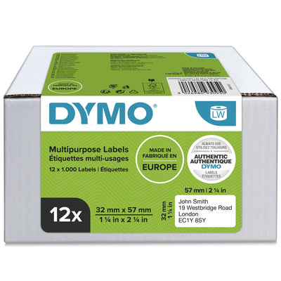 Dymo Lw - Labels Multiuso - 32 X 57MM - 2093095 12 Rolls 1000M — image 1